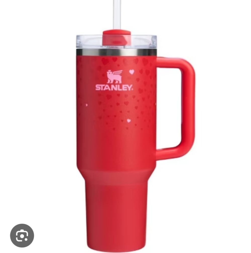 NEW STANLEY X TARGET 40 oz Valentines Day H2.0 Flowstate Quencher Tumbl…